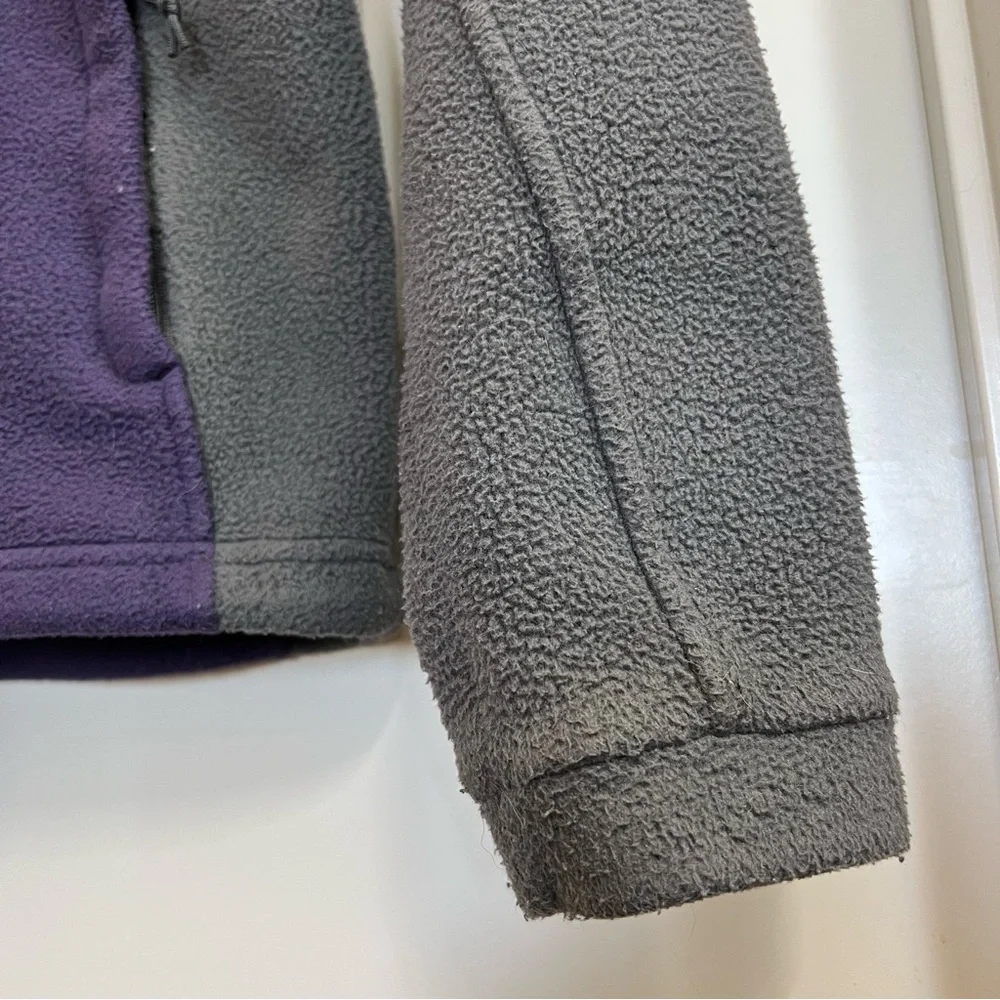 The North Face Womens Fleece Zip Up Jacket in Purple/Gray, Size XS - Picture 4 of 12